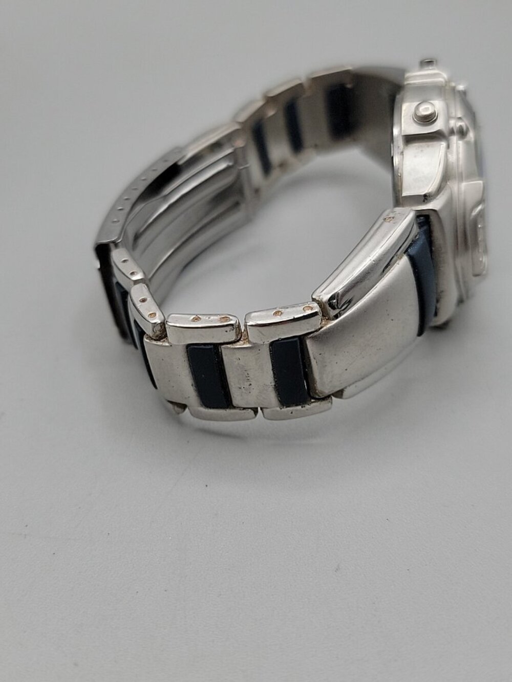 VTG Aqua Digital Men's Watch 38mm Silver Blue Oval Chrono Multi-Sport 7.75 - Picture 11 of 14